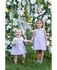 Florence Eiseman Toddler Girls Pincord Dress with Flowers