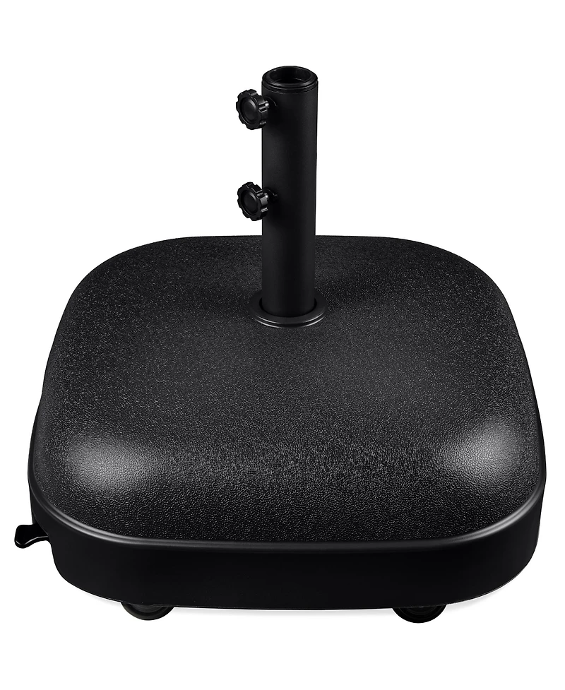 Best Choice Products 123lb Capacity Fillable Mobile Umbrella Base For Patio, Deck, 4 Wheels - Dome Square