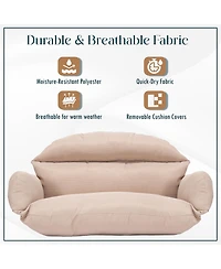 LeisureMod 2-Person Polyester Cushions for Swing Chairs and Hammocks
