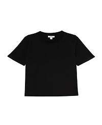 Reiss Women's Stretch-Cotton Ribbed-Neck T-Shirt