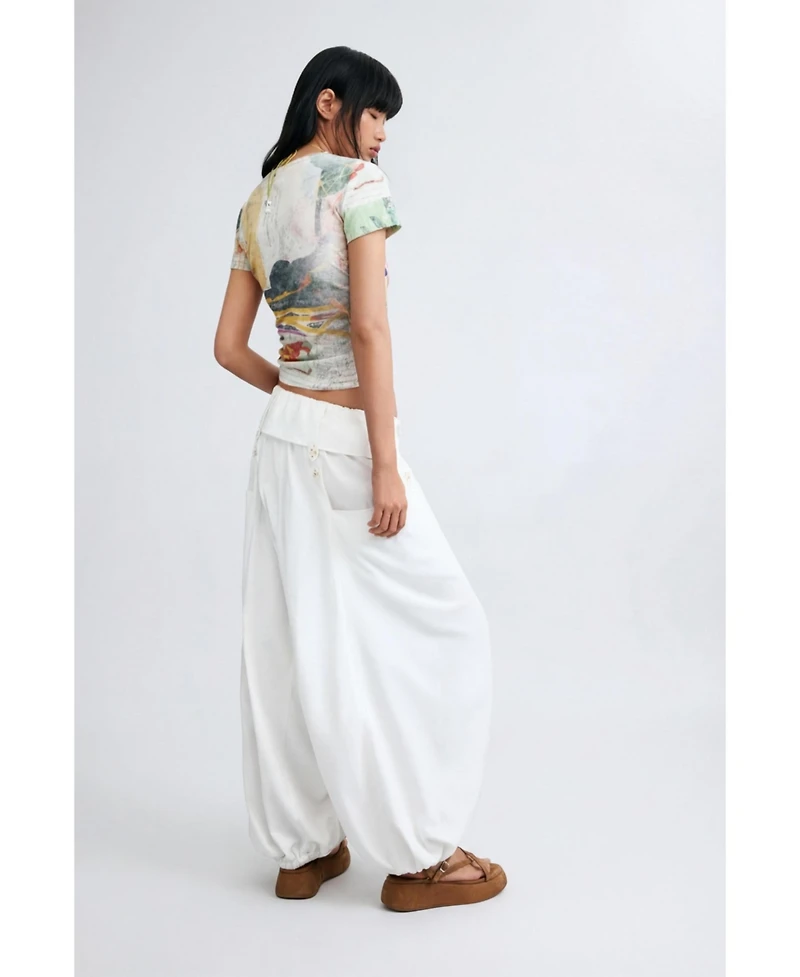 Desigual Women's Balloon trousers 100% cotton