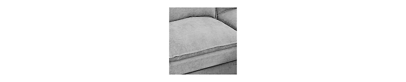 Maison Boucle Chenille Modular Sectional Sofa Couch 3 Seater with Ottoman L Shaped