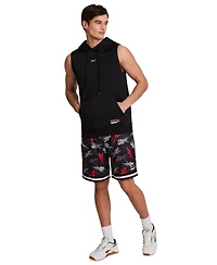 Reebok Men's Basketball Sleeveless Jock Tag Hooded Sweatshirt