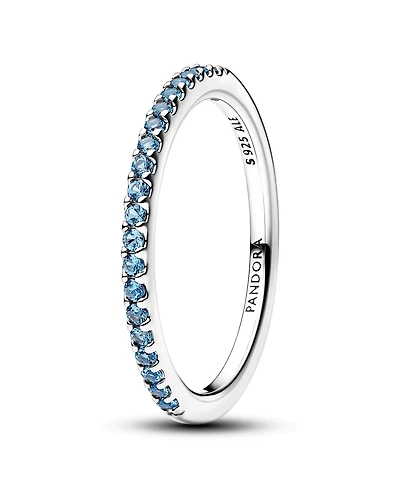 Pandora Sparkling Purple Half-Eternity Band Ring