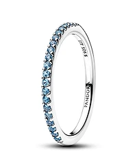Pandora Sparkling Purple Half-Eternity Band Ring
