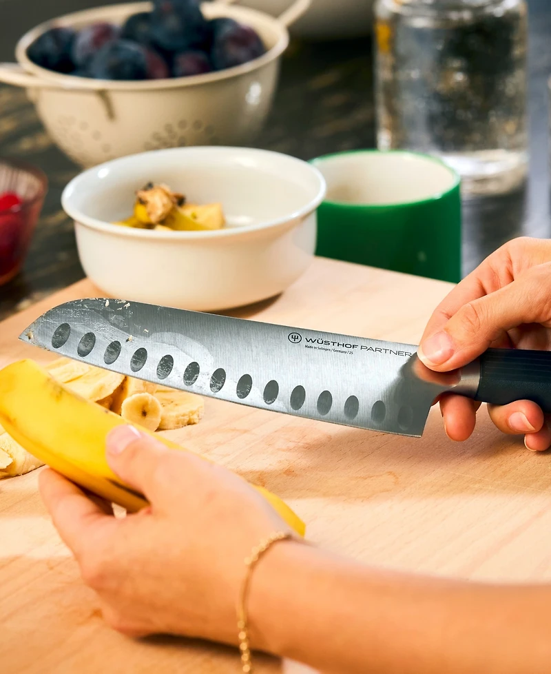 Wusthof Partner 7" Hollow-Edge Santoku Knife