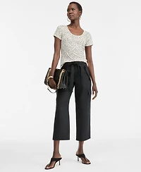 I.n.c. International Concepts Women's Printed Scoop-Neck T-Shirt, Macy's Exclusive