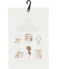 Bespoke Fashion Palm-Print Ribbon Scarf