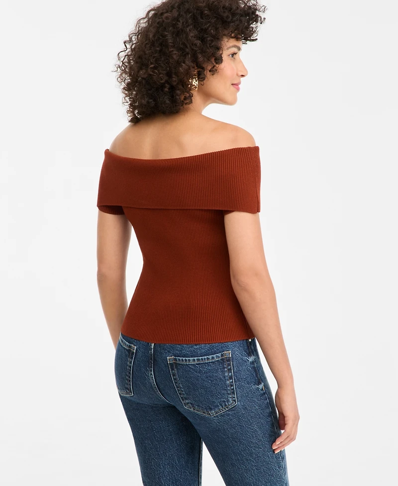 I.n.c. International Concepts Women's Off-The-Shoulder Sweater, Macy's Exclusive