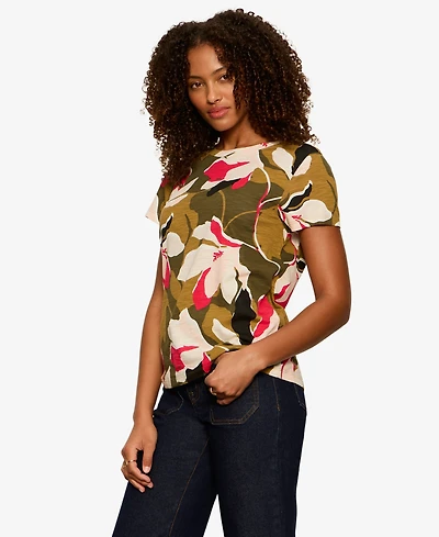 Sanctuary Petite Crewneck Short-Sleeve T-Shirt