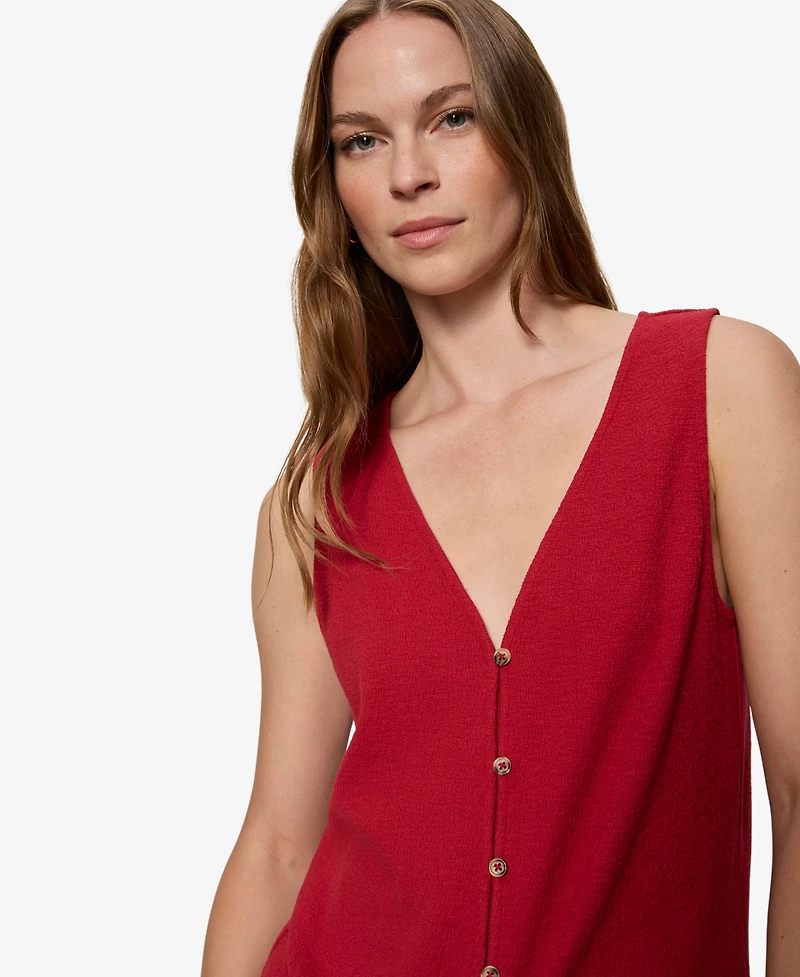 Sanctuary Petite Cotton Easy Textured Tank Top