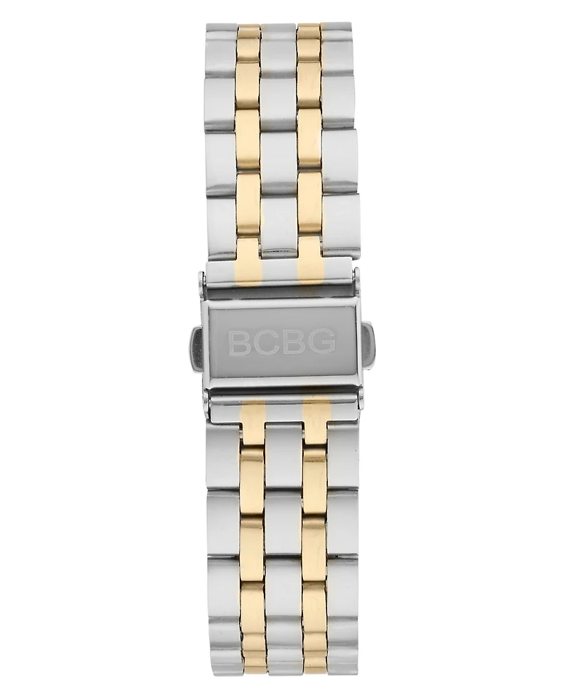Bcbg Women's Quartz Rectangle Gold Stainless Steel Watch 22mm