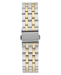Bcbg Women's Quartz Rectangle Gold Stainless Steel Watch 22mm