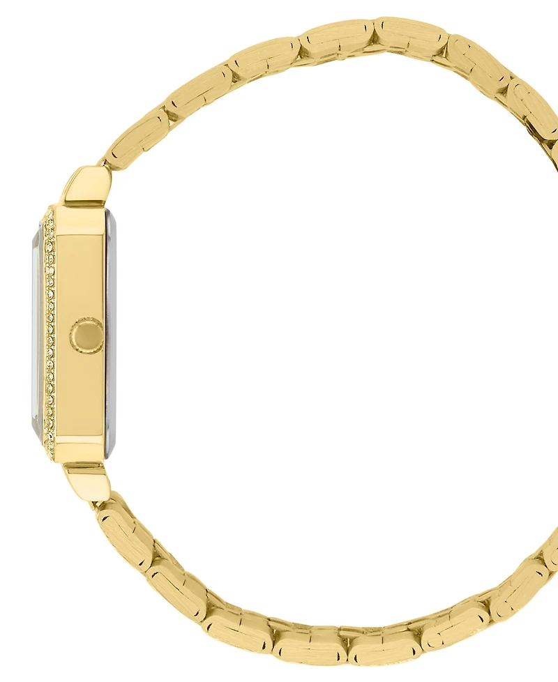 Bcbg Women's Quartz rectangle gold stainless steel Watch 23mm