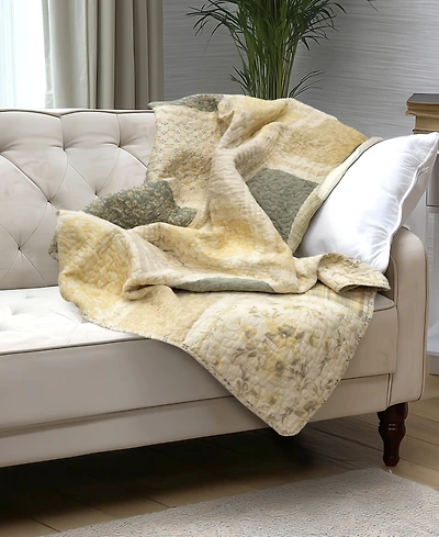 Donna Sharp Meadow Cotton Reversible Throw, 50" x 60"