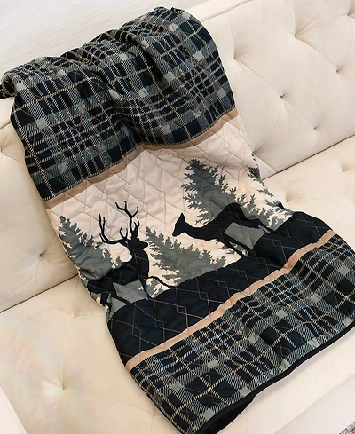 Donna Sharp Deer Walk Reversible Throw, 50" x 60"