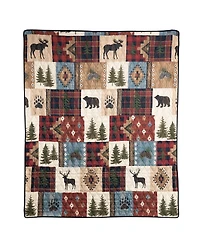Your Lifestyle Woodland Patch Reversible Throw, 50" x 60"