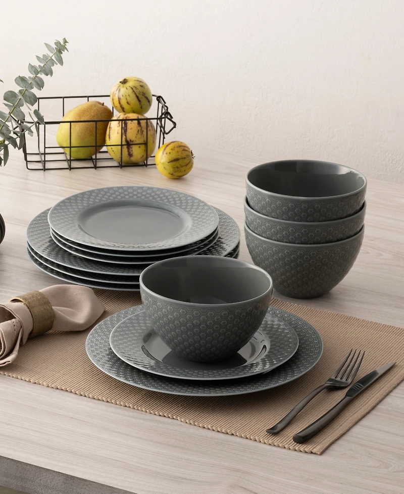Noritake Kikko 12-Pc. Dinnerware Set, Service for 4
