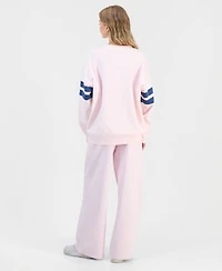 Rebel Veil Juniors Embellished Crewneck Sweatshirt Madden Girl Juniors Wide Leg Sweatpants