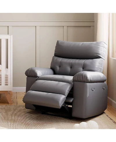 gaomon Manual Swivel Recliner Sofa Chair with Side Pocket for Living Room, Bedroom