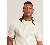 Ted Baker Men's Jacquard Floral Print Short-Sleeve T-Shirt