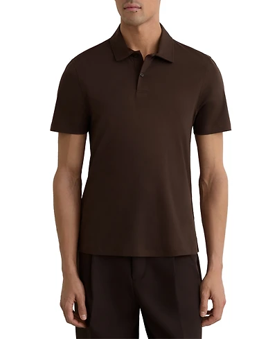 Reiss Men's Air-Water Cotton Polo Shirt
