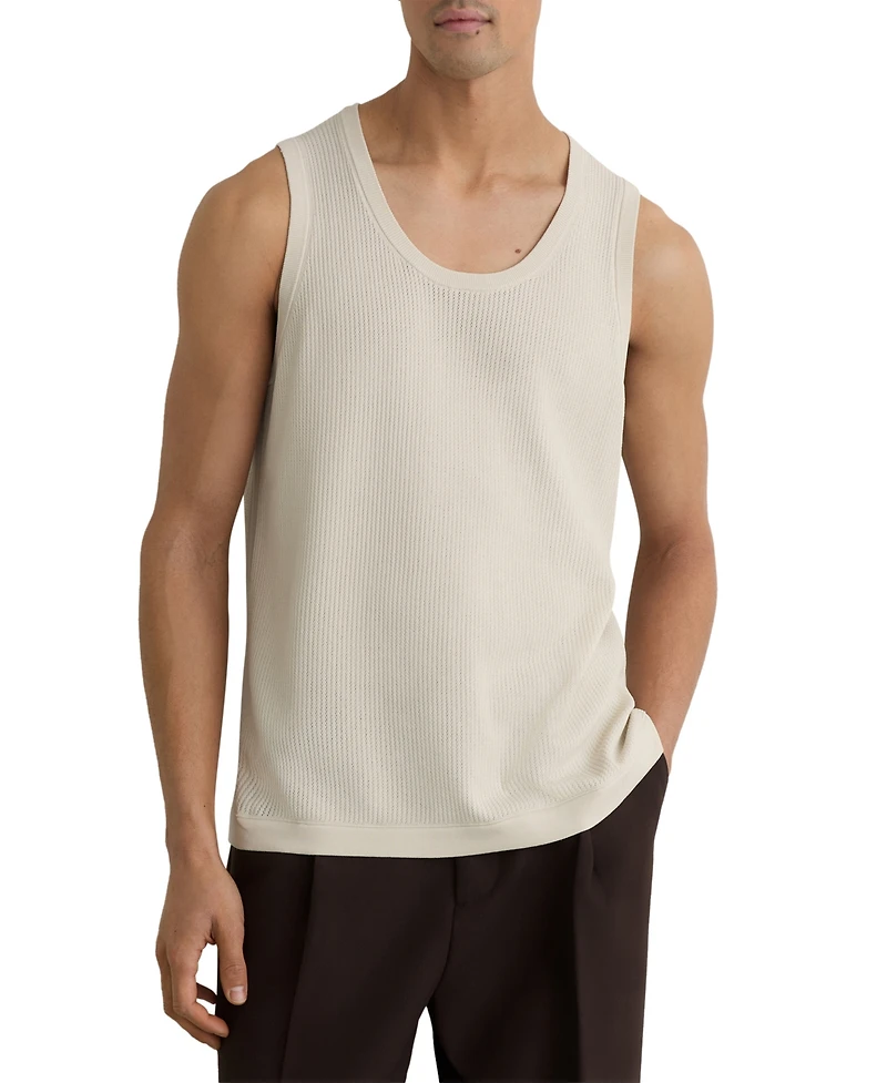 Reiss Men's Watson Sleeveless Textured Tank Top