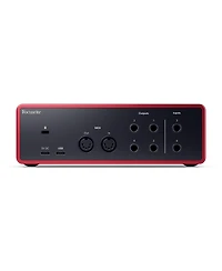 Focusrite Scarlett 4i4 4th Gen Usb Interface with Software Suite, Bundle with Xlr Male to Female Microphone Cable