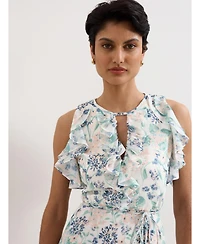 Phase Eight Women's Rachel Floral Ruffle Detail Maxi Dress