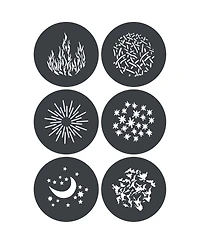 Godox Gp-GS1 Gobo Set for MG1200Bi Spotlight Mount (6-Pack)