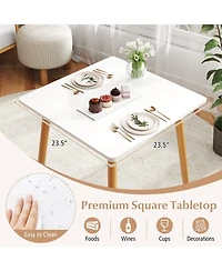 Slickblue Square Kitchen Dining Table with Adjustable Leveling Foot Pads