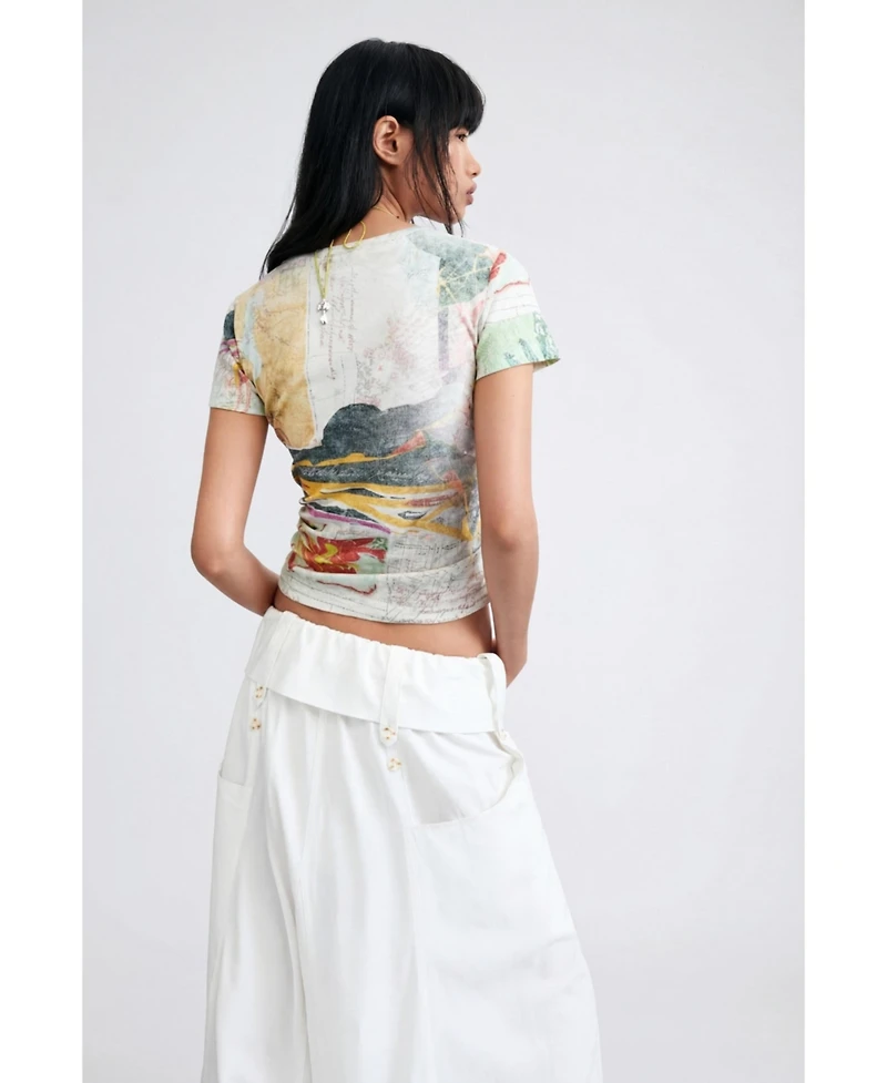 Desigual Women's Printed T-shirt 100% cotton