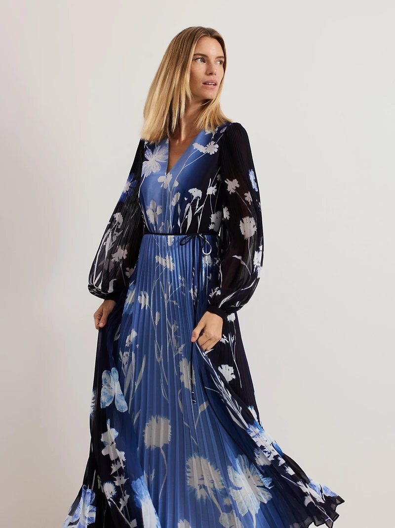 Phase Eight Women's Annie Pleated Floral Maxi Dress