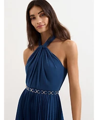 Phase Eight Women's Sathia Pleated Halter Neck Midi Dress