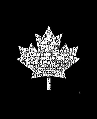 La Pop Art Men's Canada Maple Leaf Typography Graphic Tank Top