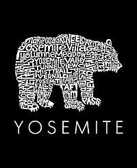 La Pop Art Men's Yosemite Word Graphic Tank Top