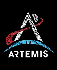 La Pop Art Men's Nasa Artemis Mission Logo Graphic Tank Top