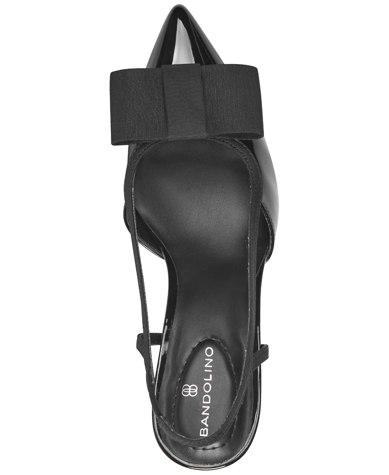 Bandolino Women's Sanessa Bow Block Heel Slingback Pumps