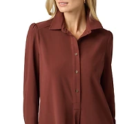 Adrianna Papell Women's Lace Tiered Shirt Shift Midi Dress