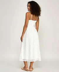 Katia Rae Juniors' Sweetheart Neck Midi Dress