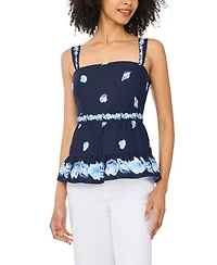 CeCe Women's Wide Strap Square Neck Top