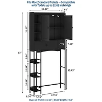 homfan Over-The-Toilet Storage Rack