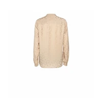 Pre-Owned Stella Mccartney Women's Jacquard Button Front Mandarin Collar Shirt