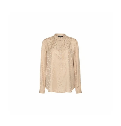 Pre-Owned Stella Mccartney Women's Jacquard Button Front Mandarin Collar Shirt