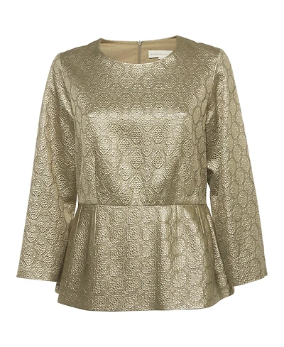 Pre-Owned Stella Mccartney Women's Brocade Peplum Top
