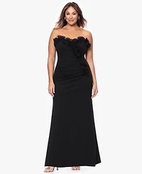 Xscape Plus-Size Strapless Sweetheart Ball Gown