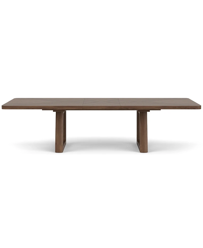 Amelie Rectangular 9-Piece Wood Dining Set (Table and 8 Wood Chairs)