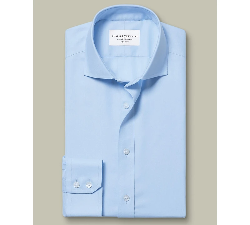 Charles Tyrwhitt Men's Slim-Fit Twill Weave Dress Shirt