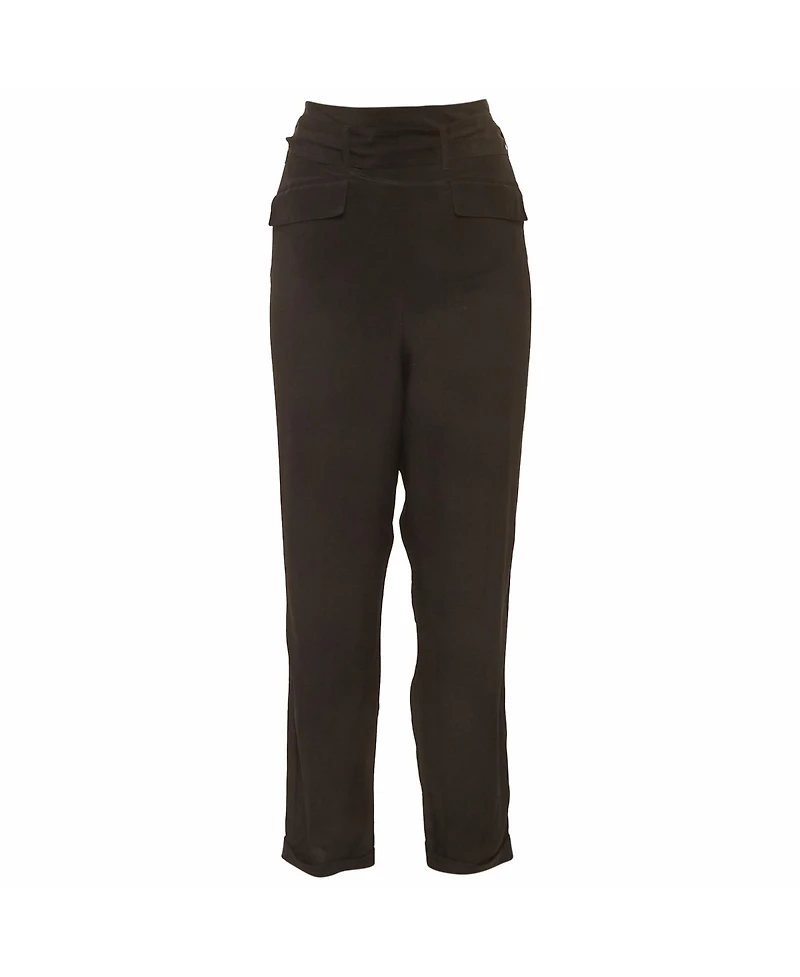 Pre-Owned Dolce & Gabbana Women's Pre-Owned Roberto Cavalli Silk Belted Pants