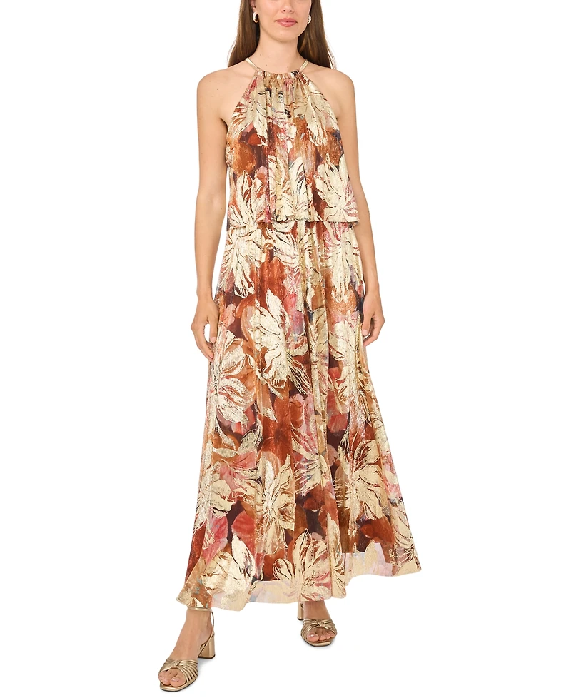 Msk Women's Printed Maxi Dress